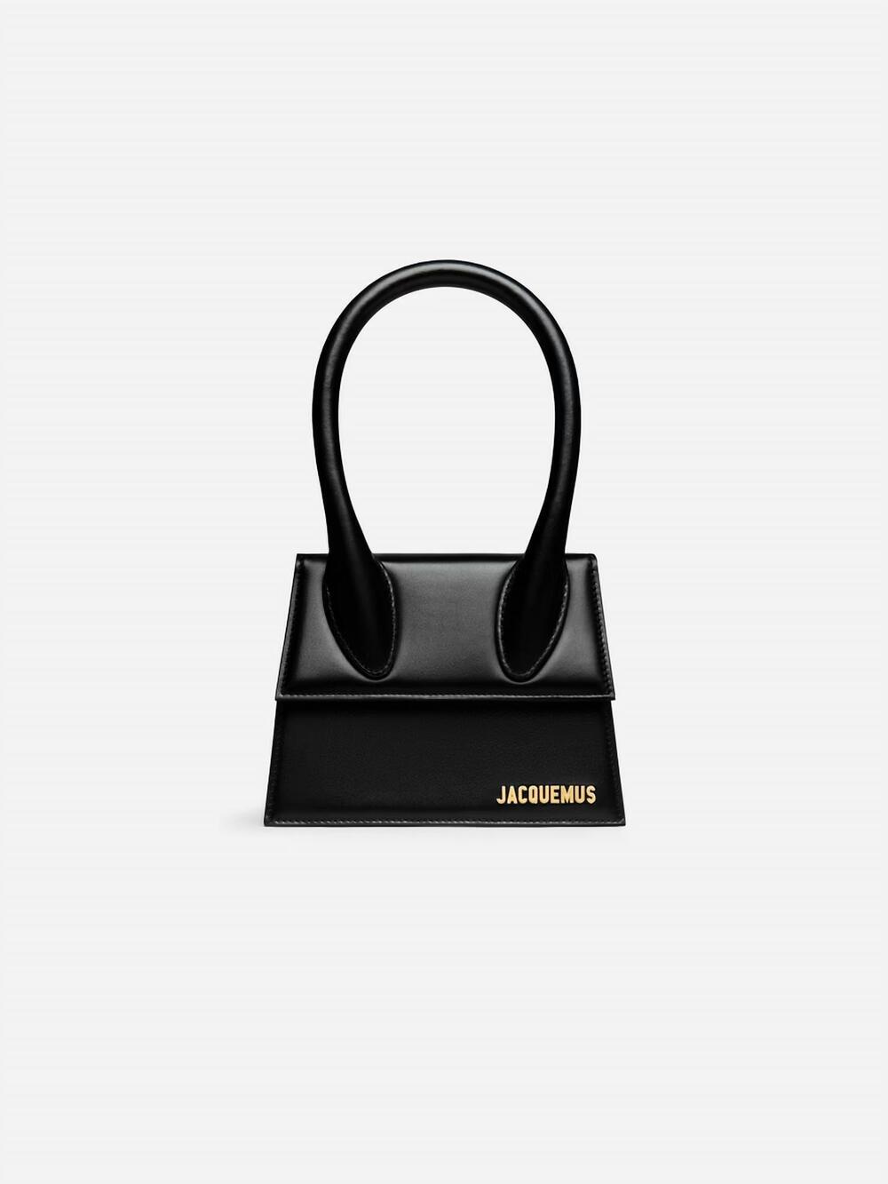 NEW JACQUEMUS women's le chiquito moyen bag in black